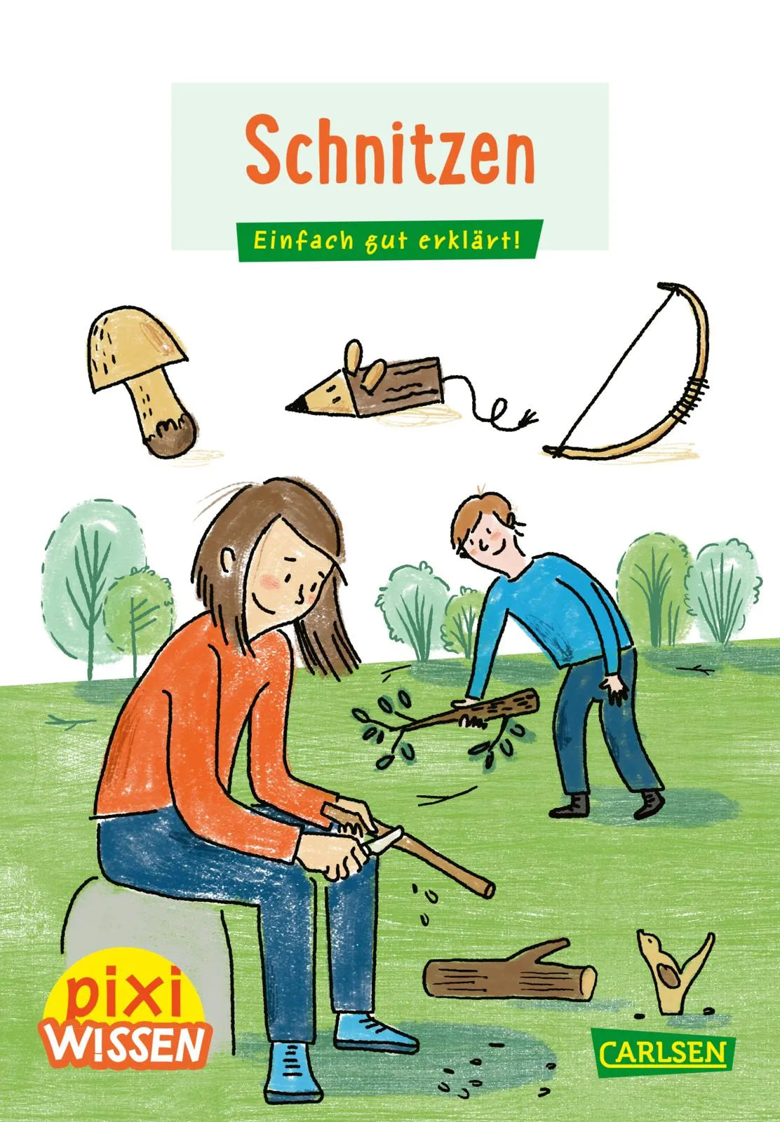 Buchcover von 'Pixi Wissen 114: Schnitzen' - Taschenbuch von Linda Hartwig