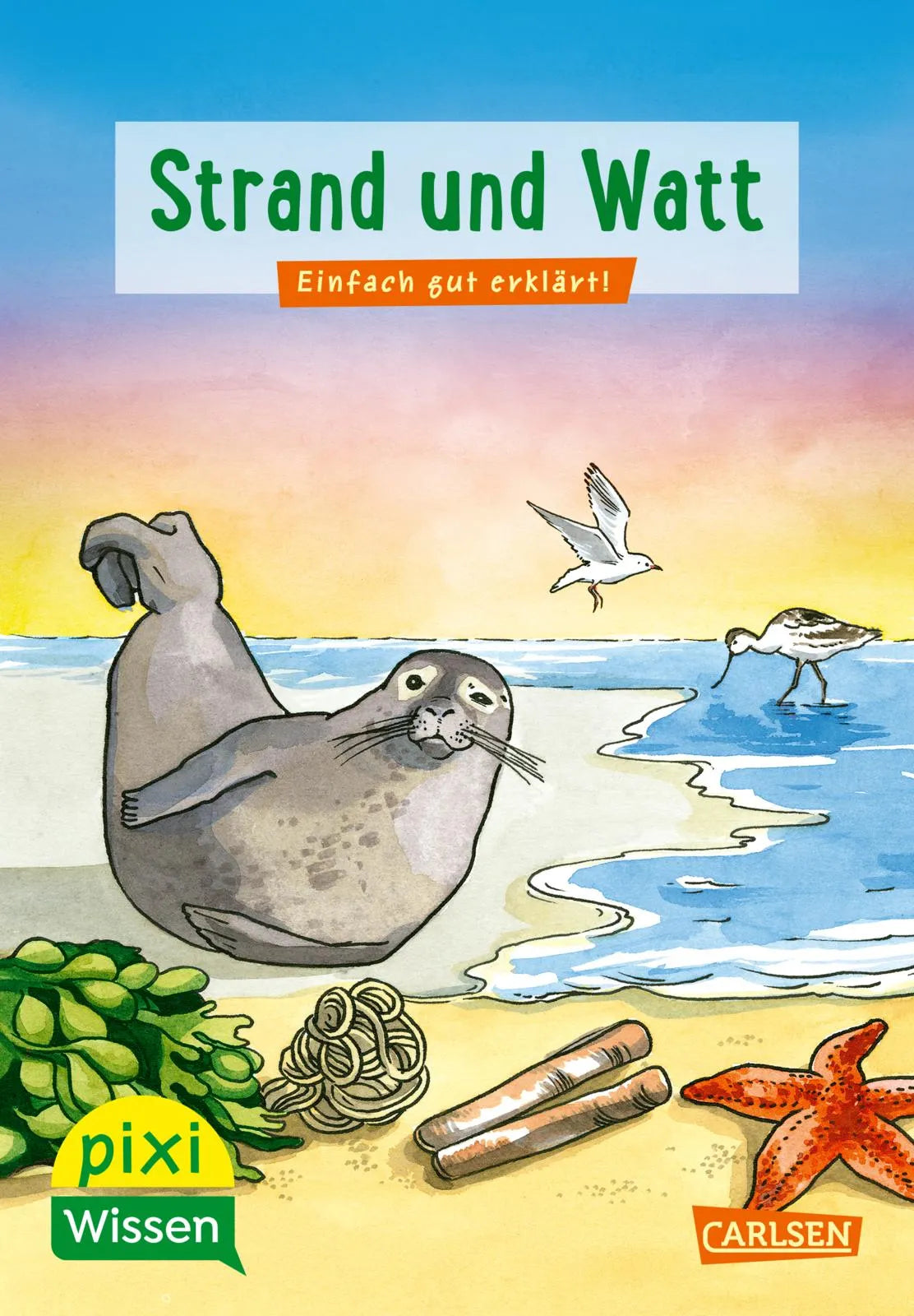 Buchcover von 'Pixi Wissen 33: Strand und Watt' - Taschenbuch von Brigitte Hoffmann