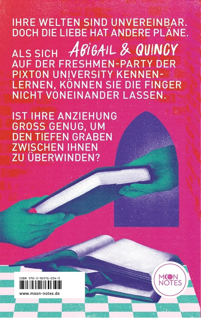Buchrückseite von 'Pixton Love 1. Never Without You' mit Klappentext - Paperback