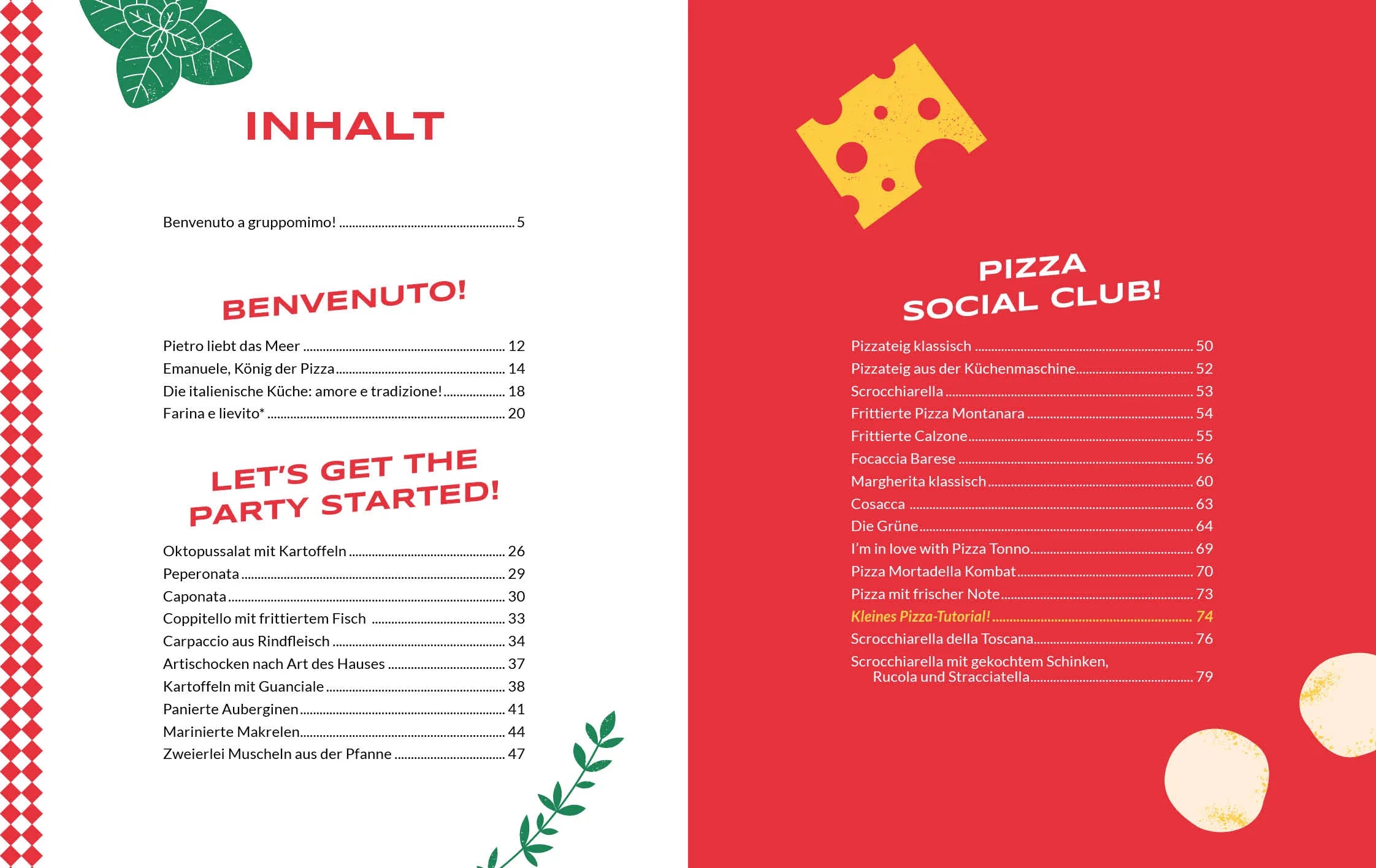 Innenansicht von 'Pizza, Pasta e Amore' - Gebundene Ausgabe