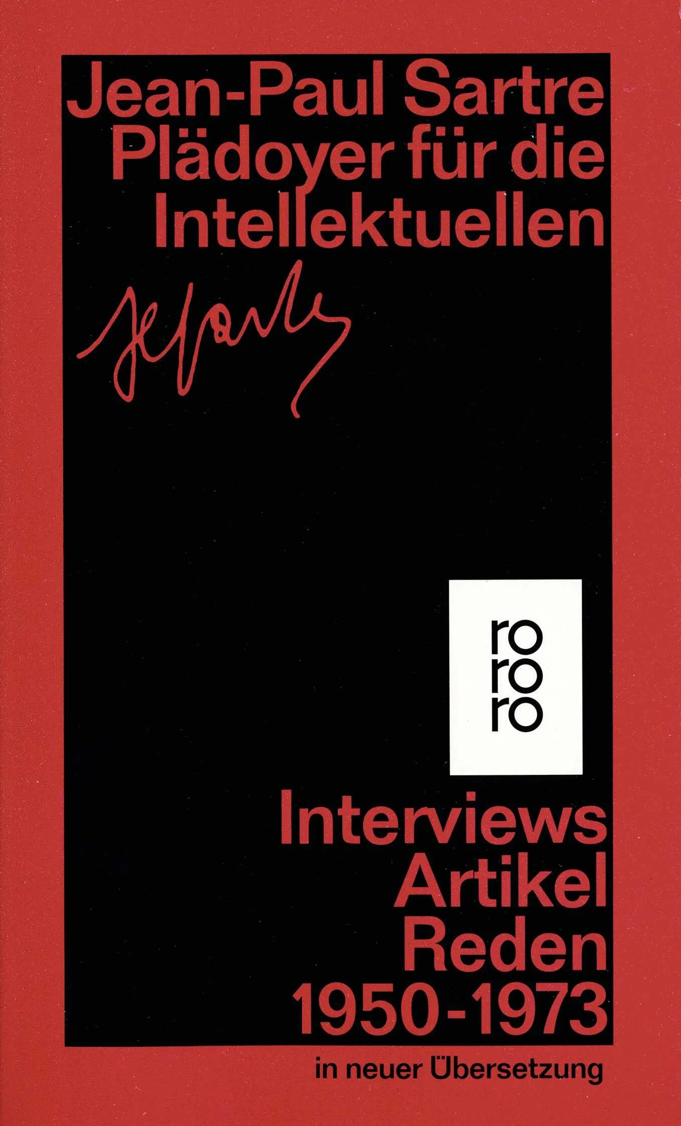 Buchcover von 'Plädoyer für die Intellektuellen' - Taschenbuch von Jean-Paul Sartre