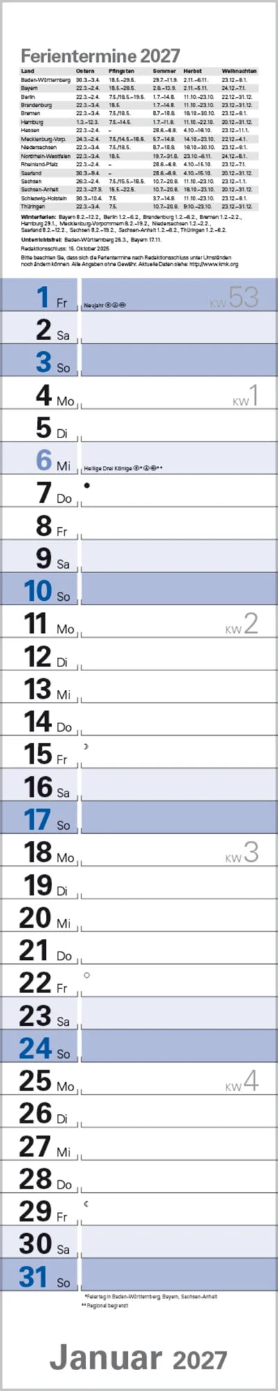 Planer Blau 2027 – Ansicht