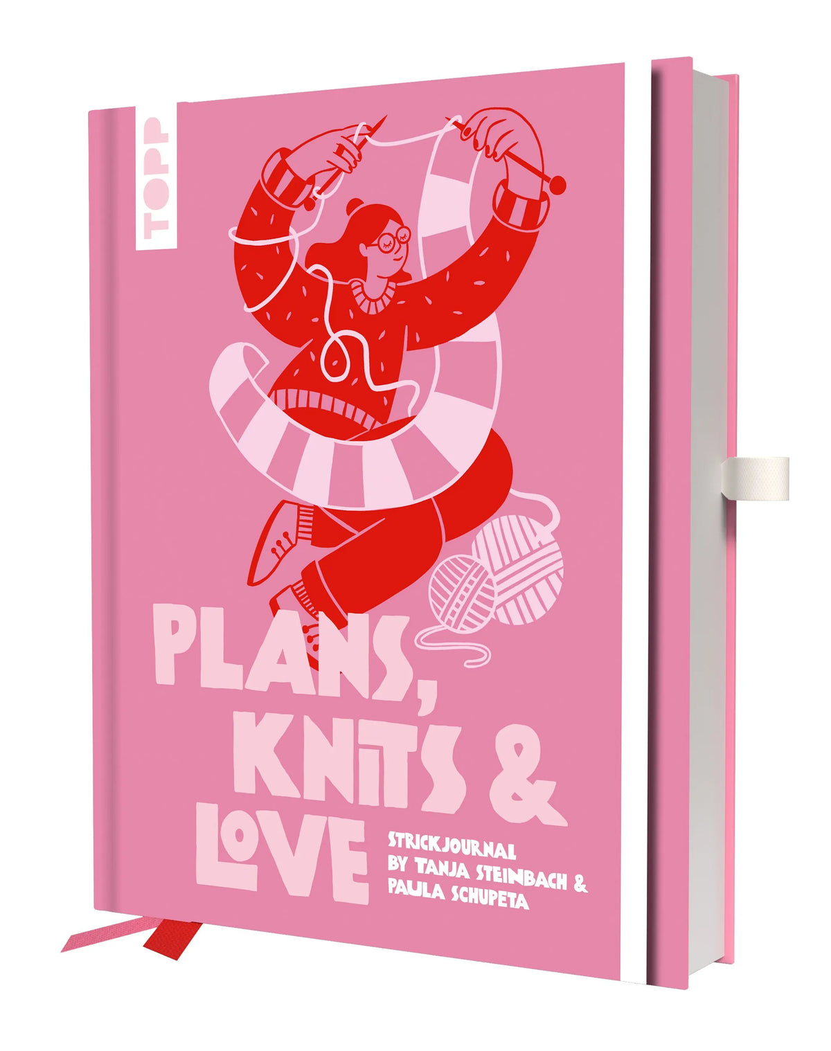 Cover: Plans, Knits & Love. Das Strickjournal by Tanja Steinbach & Paula Schupeta (Hardcover)