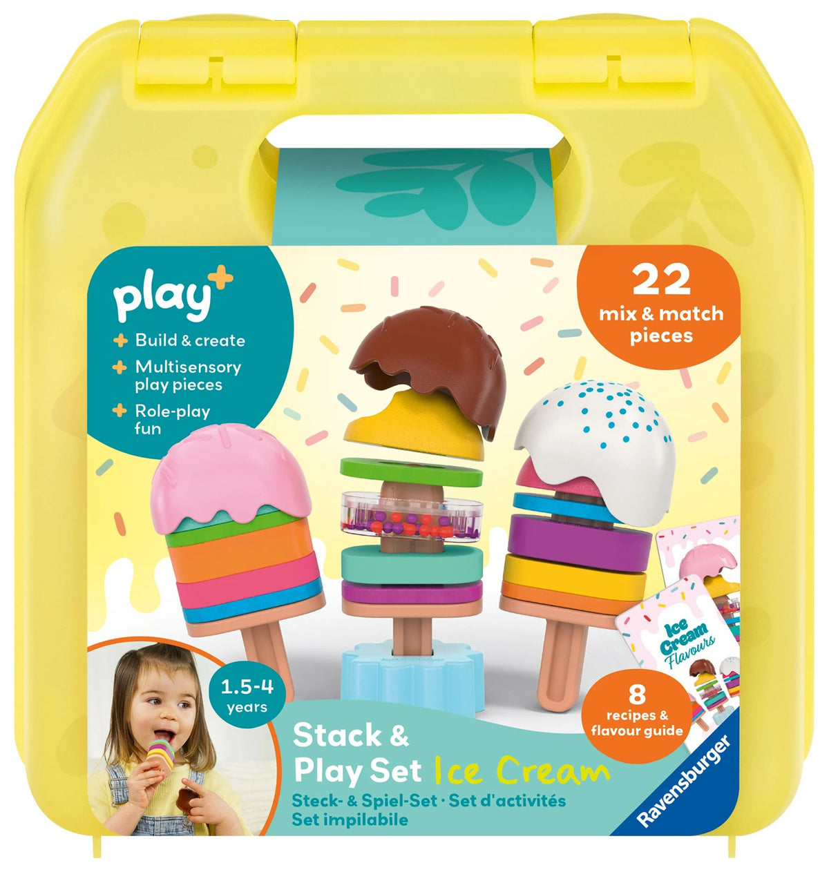 Kinderspiel: Play+ Steck- und Spiel-Set: Mix dein Eis - ab 1,5 Jahre