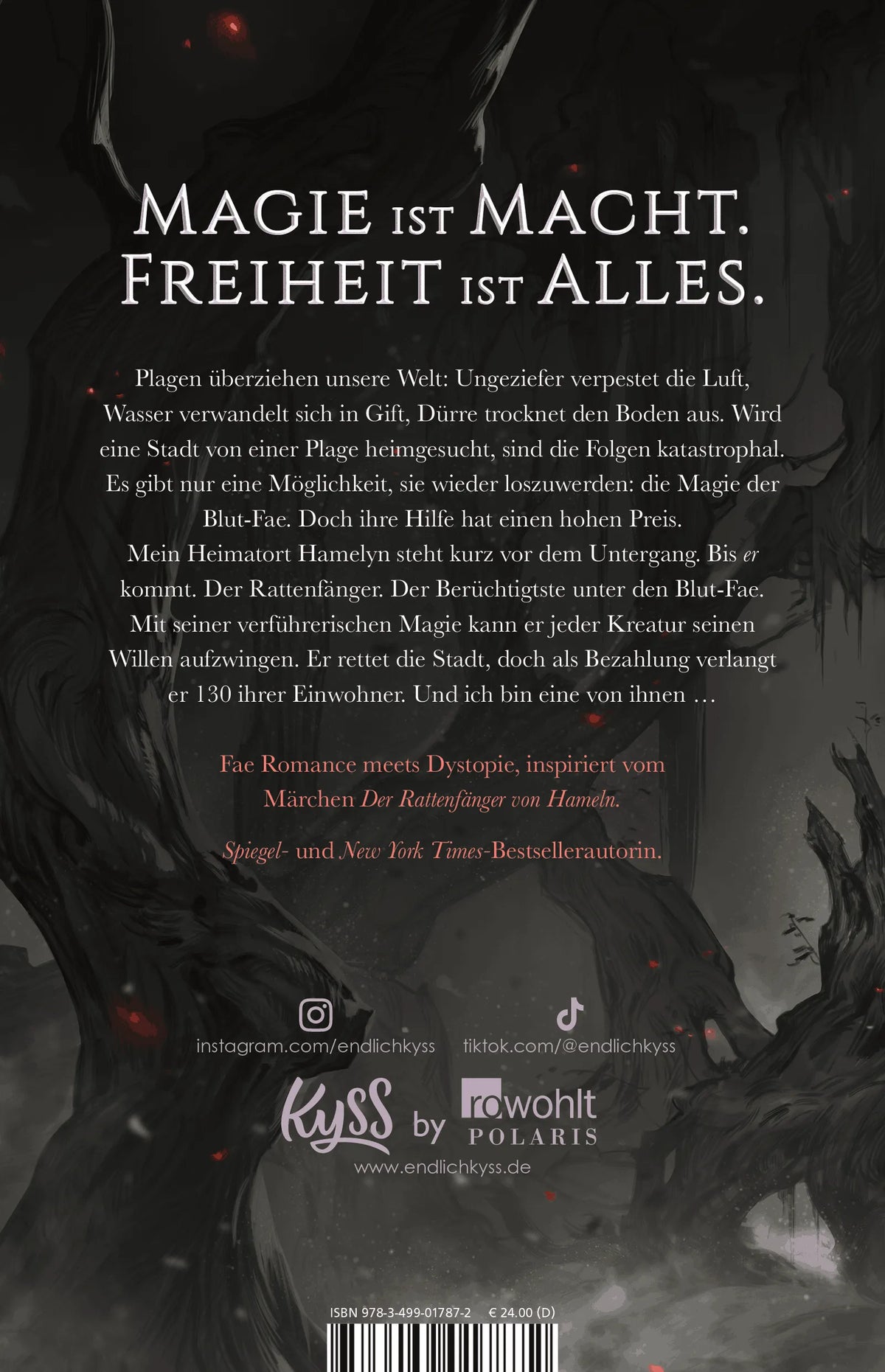 Rückseite: Played by the Piper − Die Unbeugsame (Hardcover)