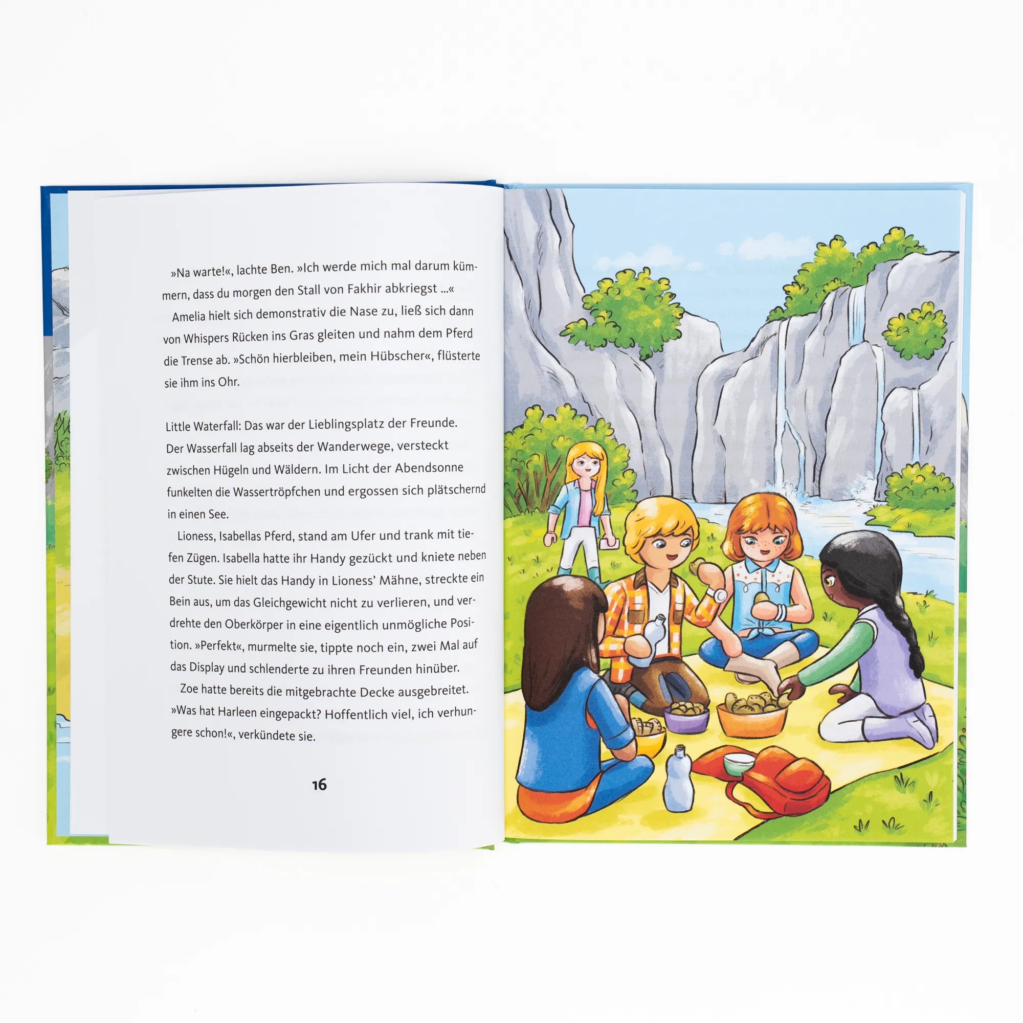 Detailansicht: PLAYMOBIL Horses of Waterfall. Ein Team für die Pferde (Hardcover)