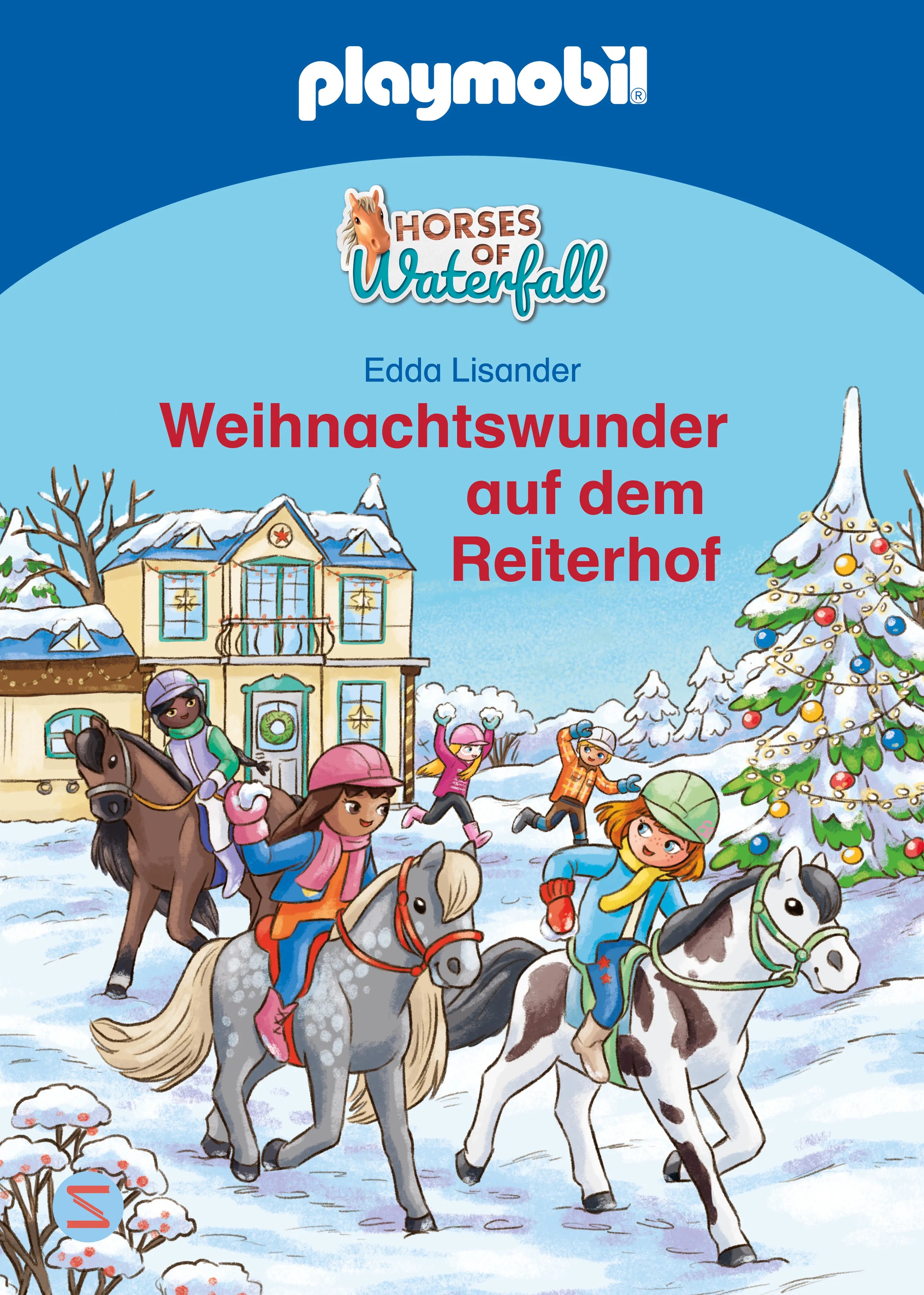 Buchcover von 'PLAYMOBIL Horses of Waterfall. Weihnachtswunder auf dem Reiterhof' - Gebundene Ausgabe von Edda Lisander