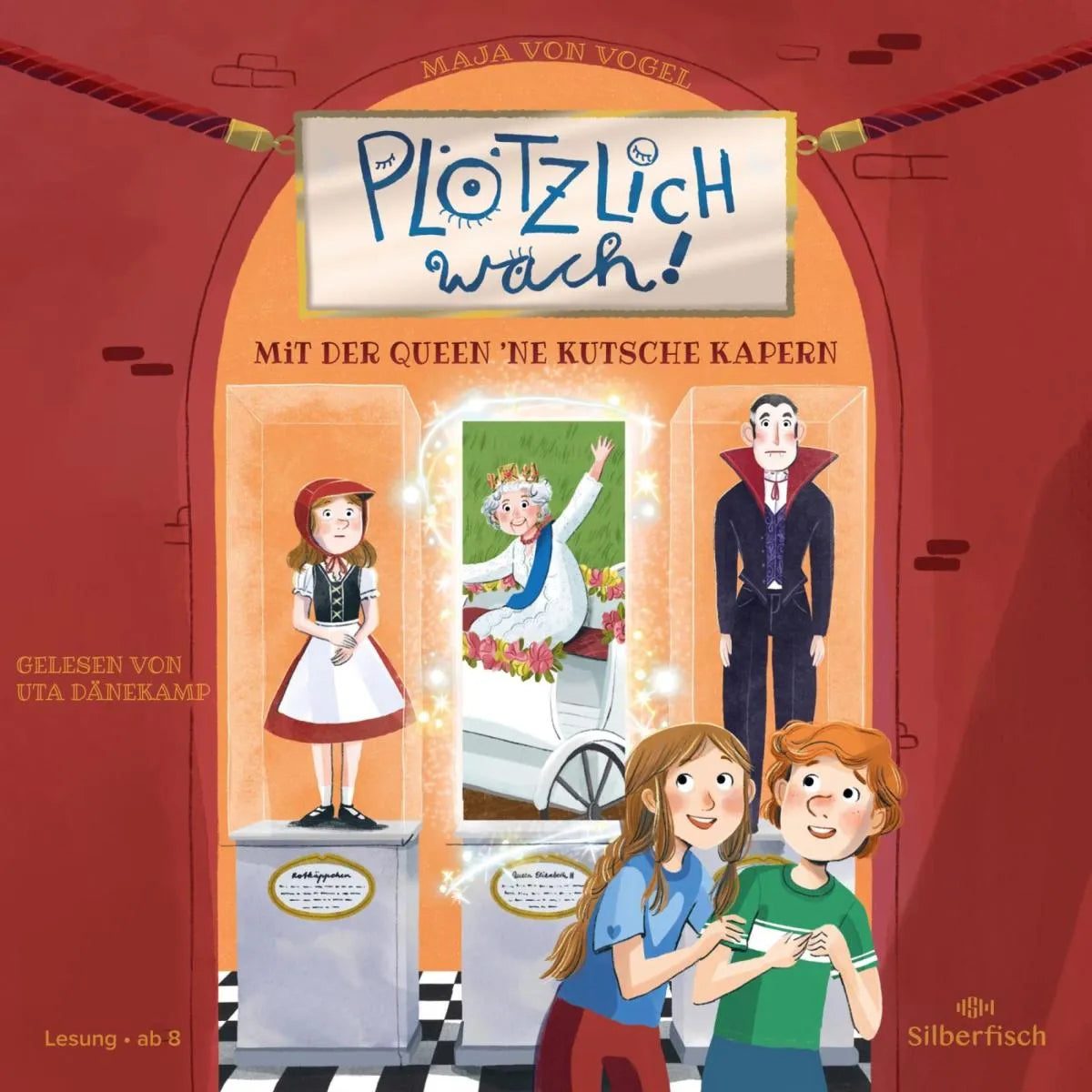 Cover: Plötzlich wach! 1: Mit der Queen ne Kutsche kapern (Hörbuch Download) von Maja von Vogel