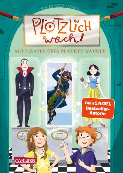 Buchcover von 'Plötzlich wach! 3: Mit Piraten über Planken wanken' - Gebundene Ausgabe von Maja von Vogel