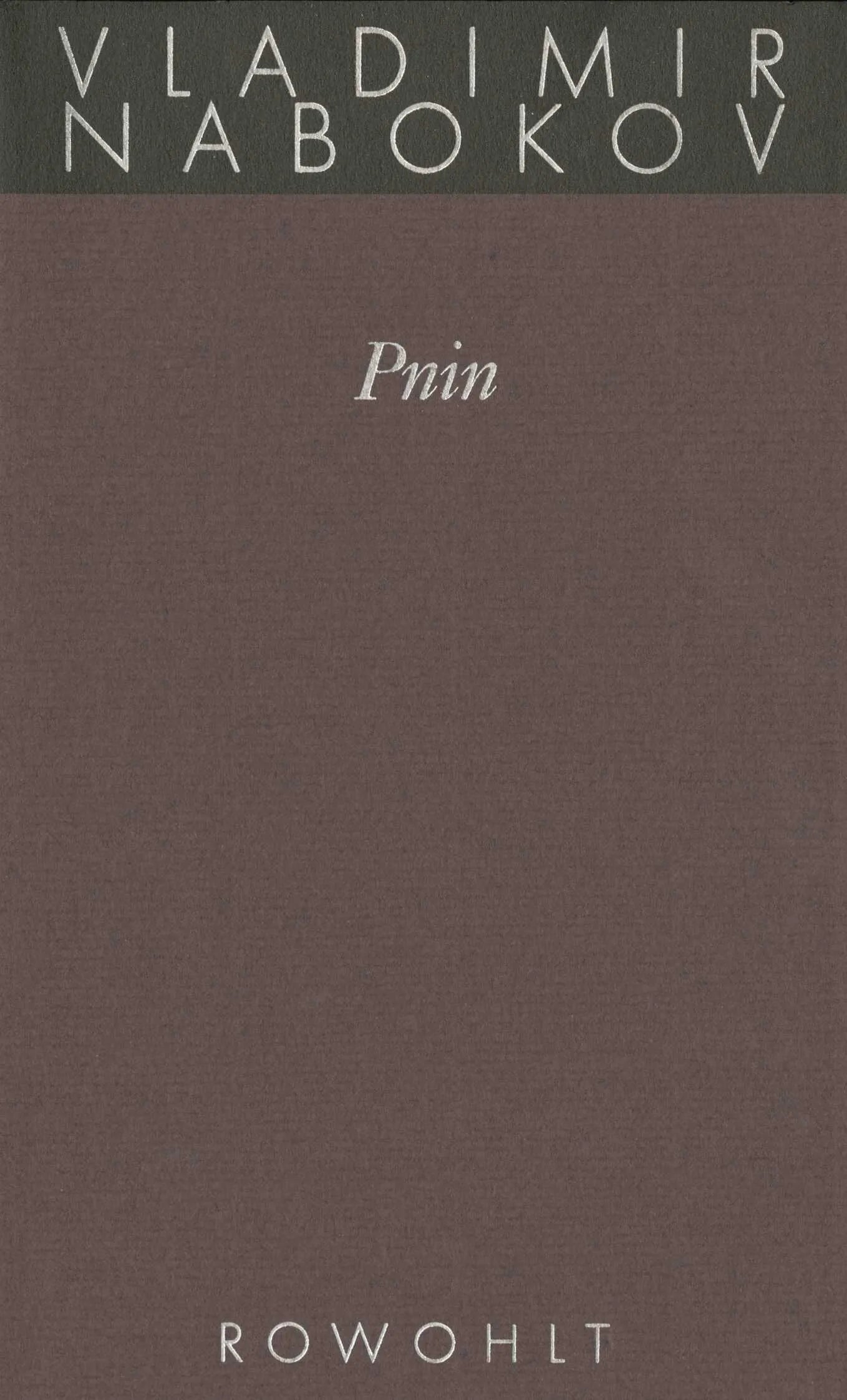 Buchcover von 'Pnin' - Gebundene Ausgabe von Vladimir Nabokov