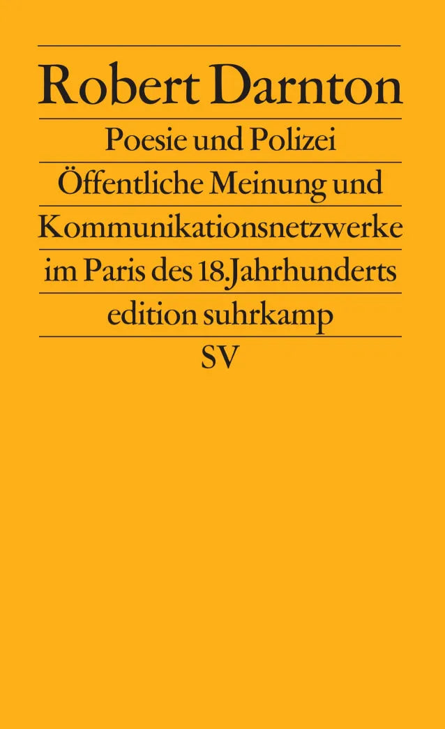 Buchcover von 'Poesie und Polizei' - Taschenbuch von Robert Darnton