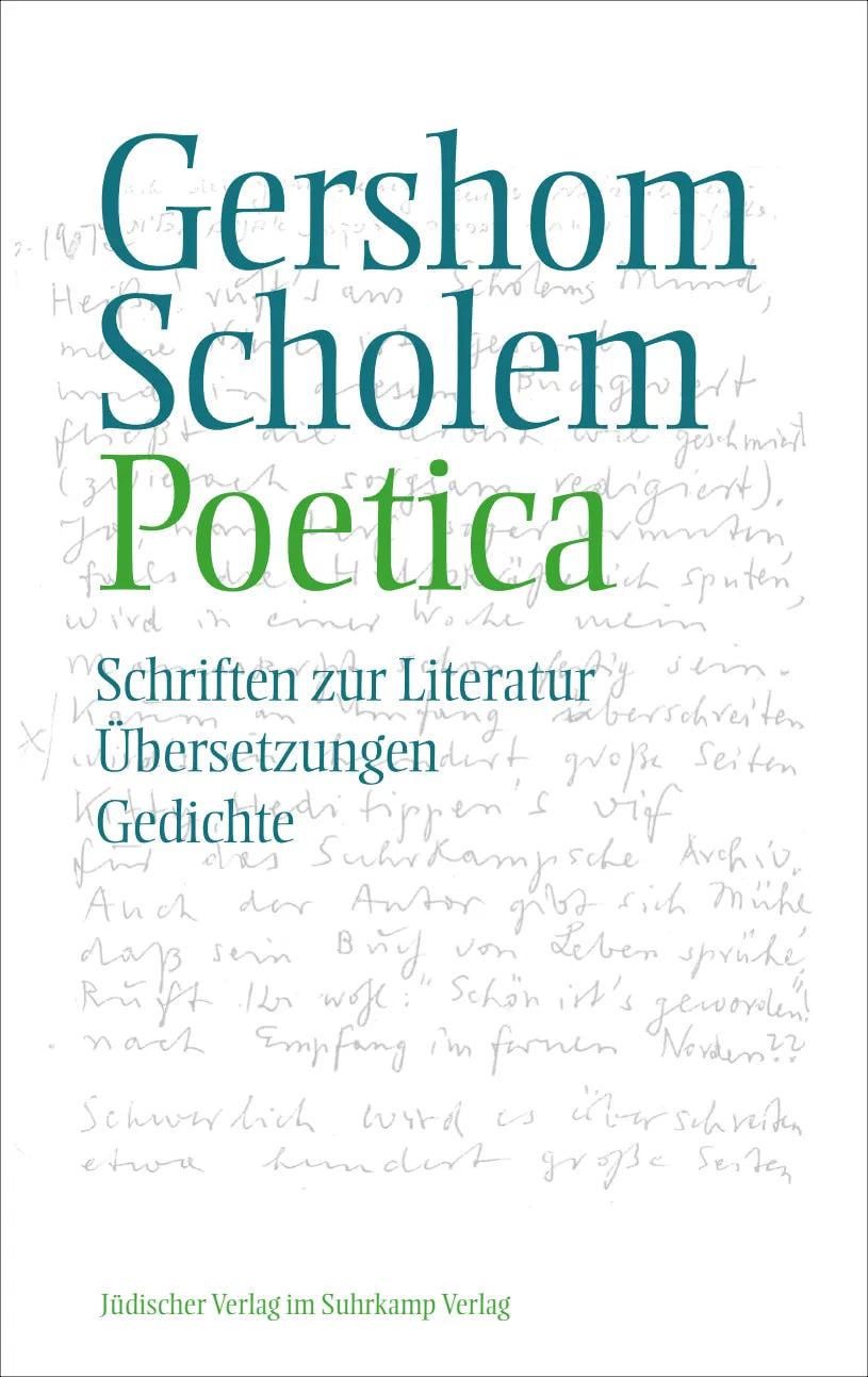 Buchcover von 'Poetica' - Gebundene Ausgabe von Gershom Scholem