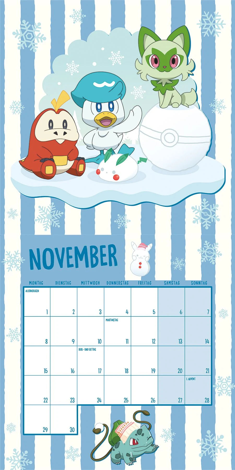 Pokémon: Kalender 2027 – Ansicht