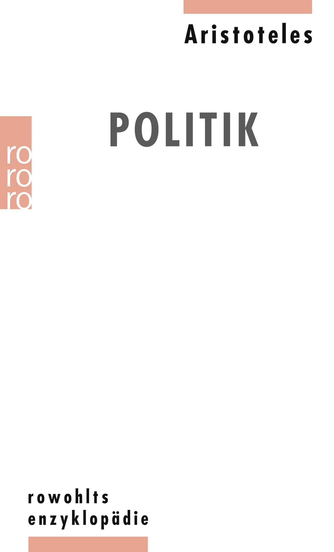 Buchcover von 'Politik' - Taschenbuch von Aristoteles