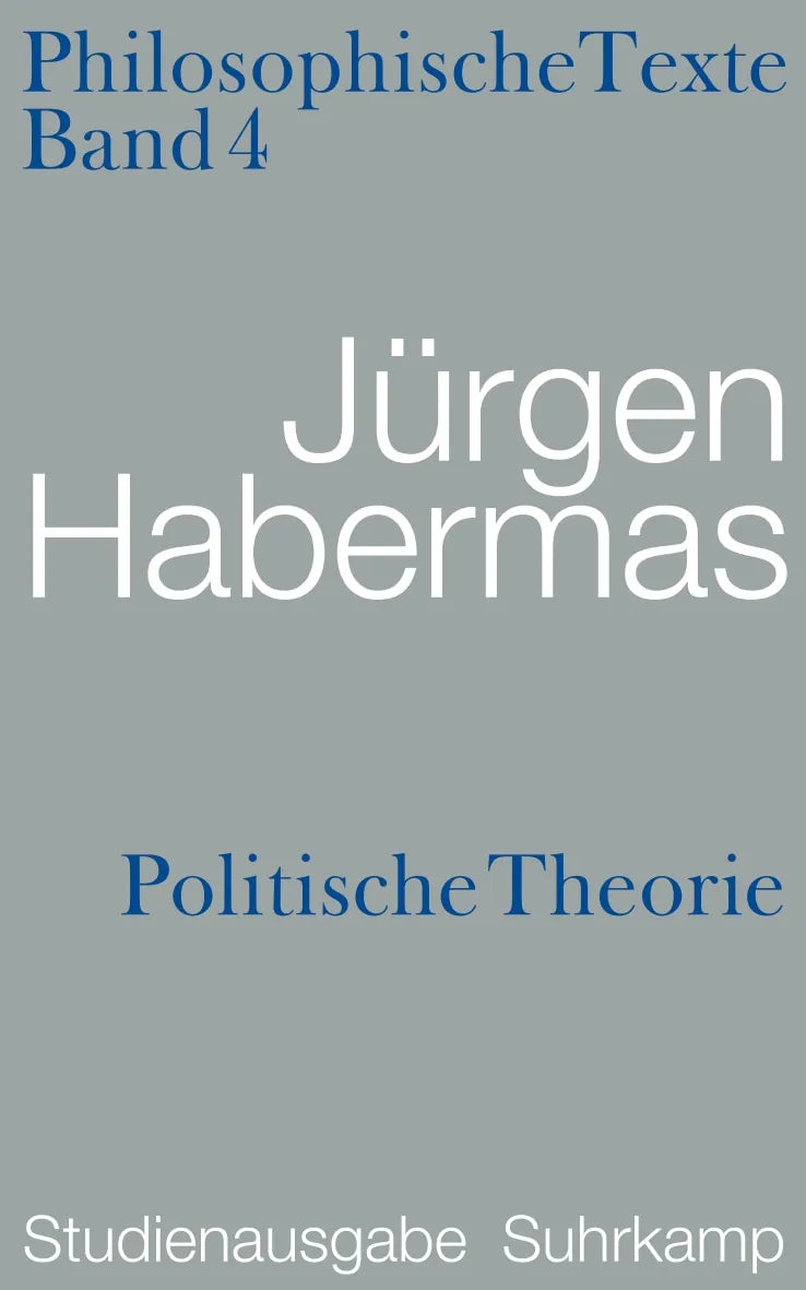 Buchcover von 'Politische Theorie. Philosophische Texte' - Taschenbuch von Jürgen Habermas