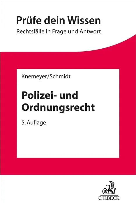 Buchcover von 'Polizei- und Ordnungsrecht' - Taschenbuch von Franz-Ludwig Knemeyer