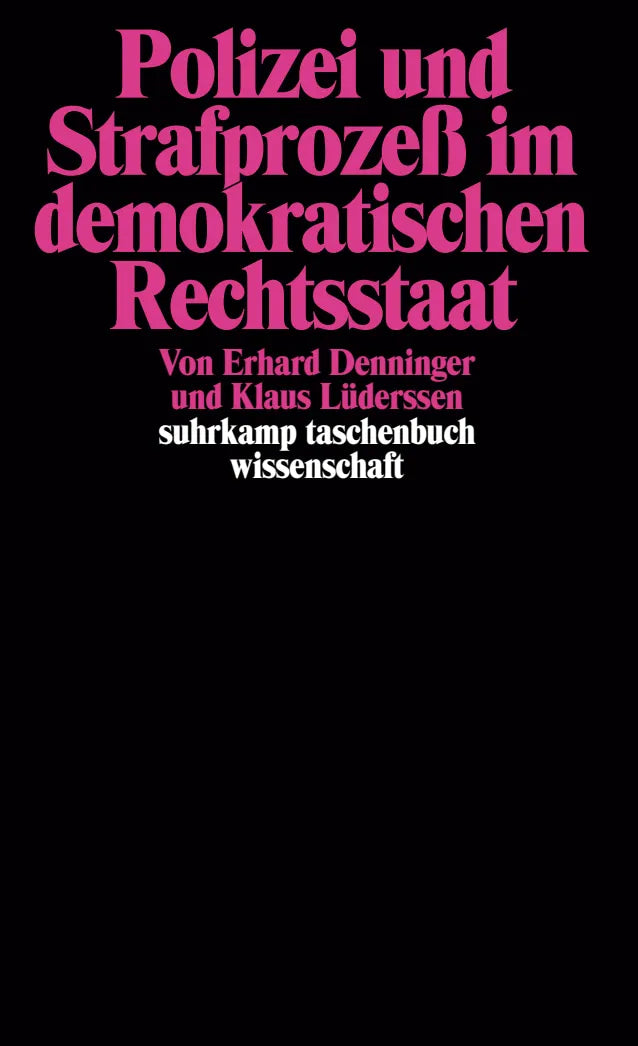 Buchcover von 'Polizei und Strafprozeß im demokratischen Rechtsstaat' - Taschenbuch von Klaus Lüderssen