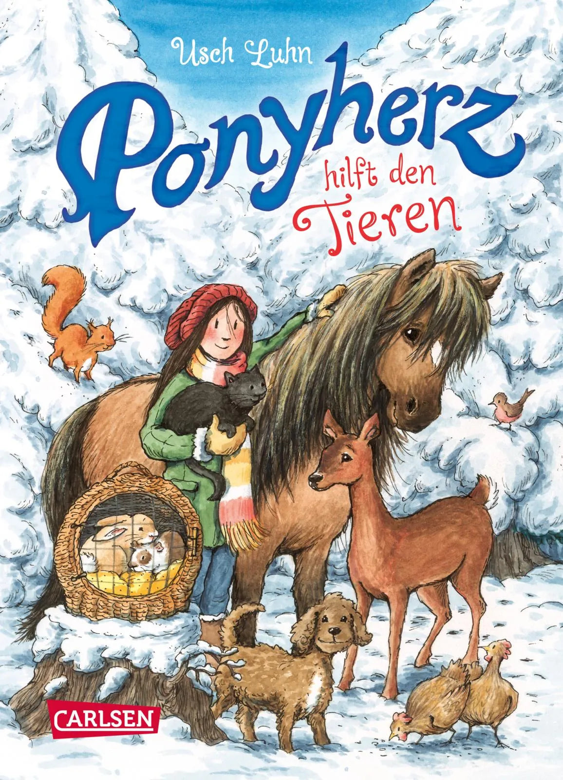 Buchcover von 'Ponyherz 22: Ponyherz hilft den Tieren' - Gebundene Ausgabe von Usch Luhn