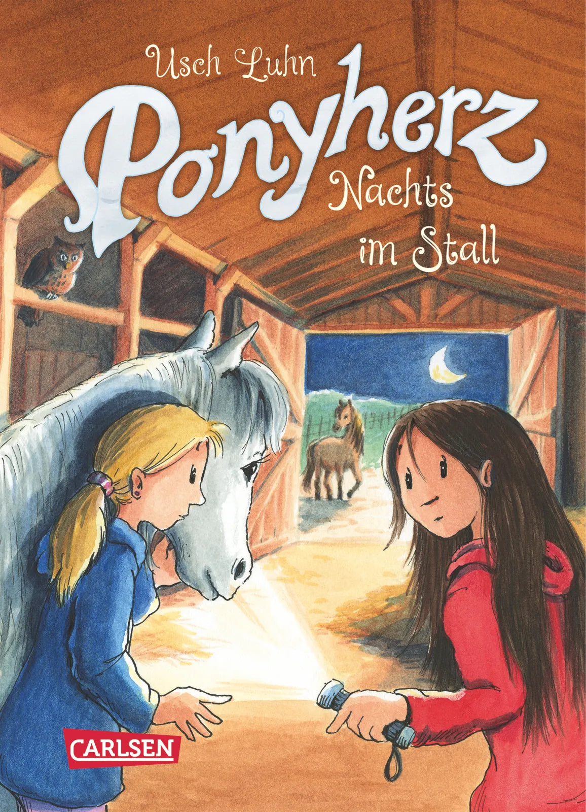 Buchcover von 'Ponyherz 6: Nachts im Stall' - Gebundene Ausgabe von Usch Luhn