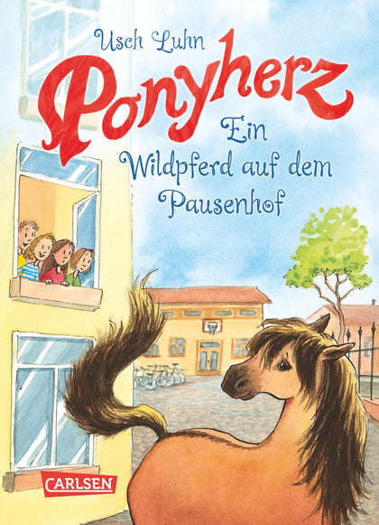 Buchcover von 'Ponyherz 7: Ein Wildpferd auf dem Pausenhof' - Gebundene Ausgabe von Usch Luhn