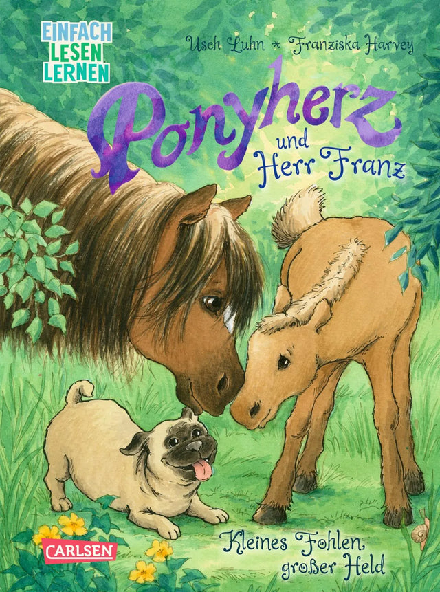 Buchcover von 'Ponyherz und Herr Franz: Kleines Fohlen, großer Held' - Gebundene Ausgabe von Usch Luhn