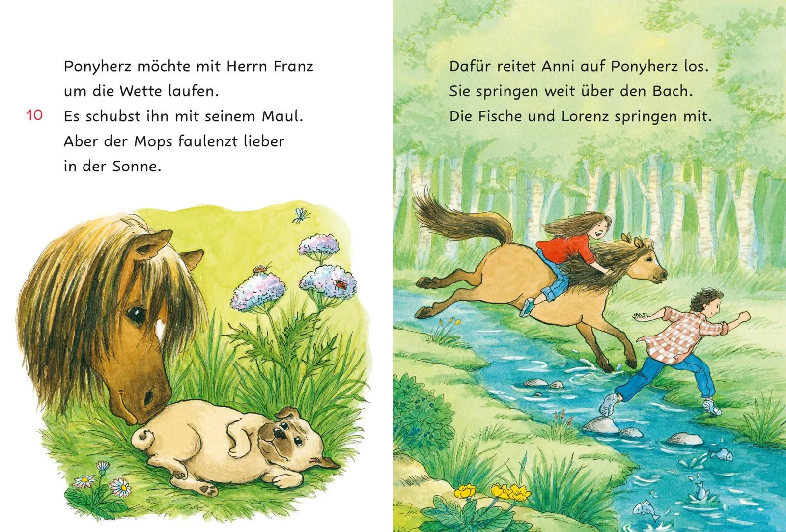Produktansicht: Ponyherz und Herr Franz: Mops und Mini (Gebundene Ausgabe)