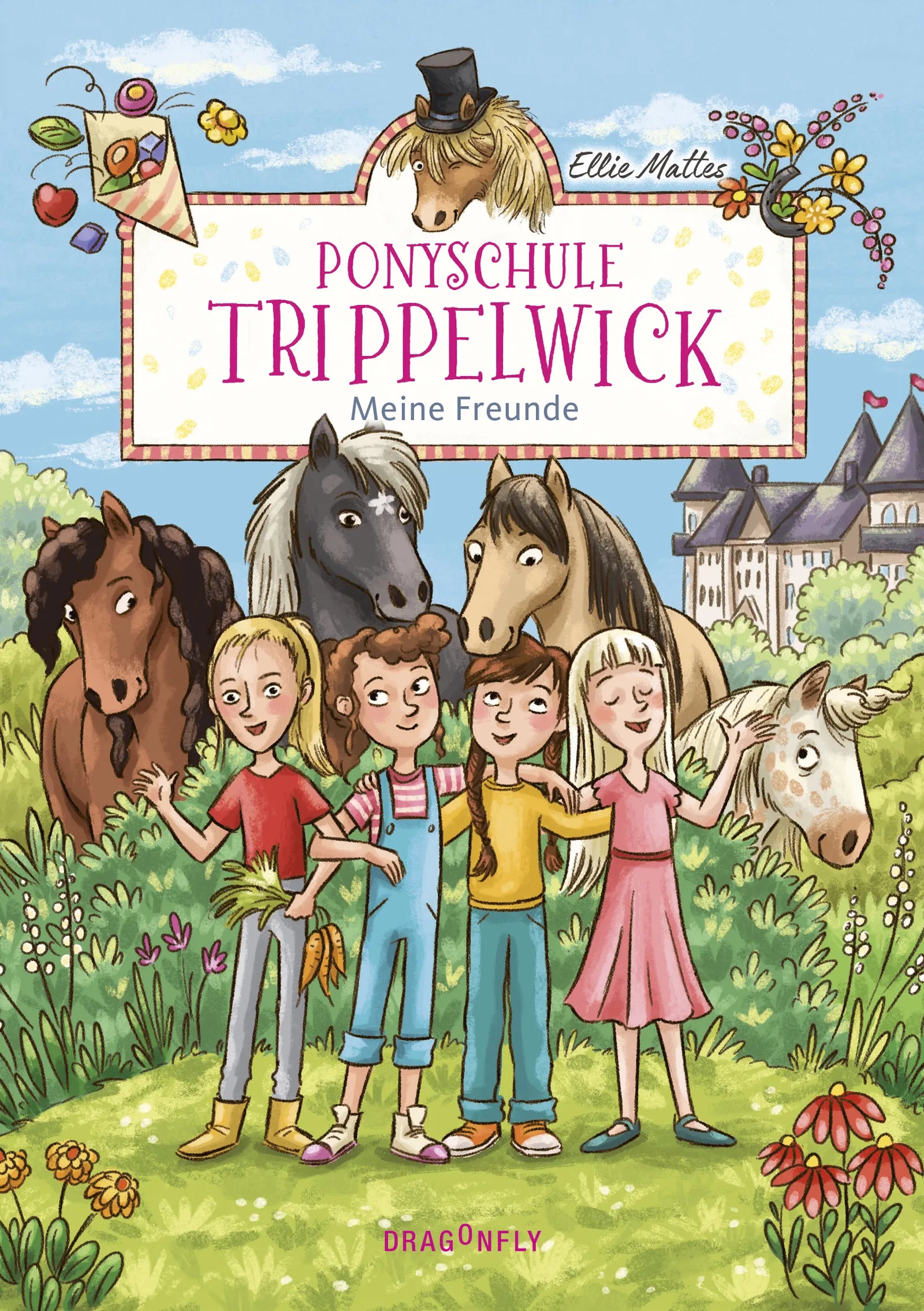 Buchcover von 'Ponyschule Trippelwick – Meine Freunde' - Gebundene Ausgabe von Ellie Mattes
