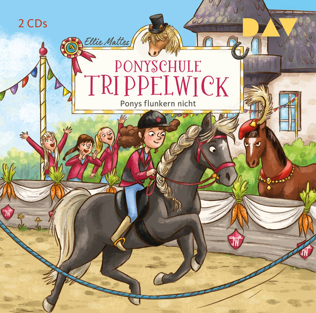 Buchcover von 'Ponyschule Trippelwick – Teil 4: Ponys flunkern nicht' - Hörbuch (CD) von Ellie Mattes