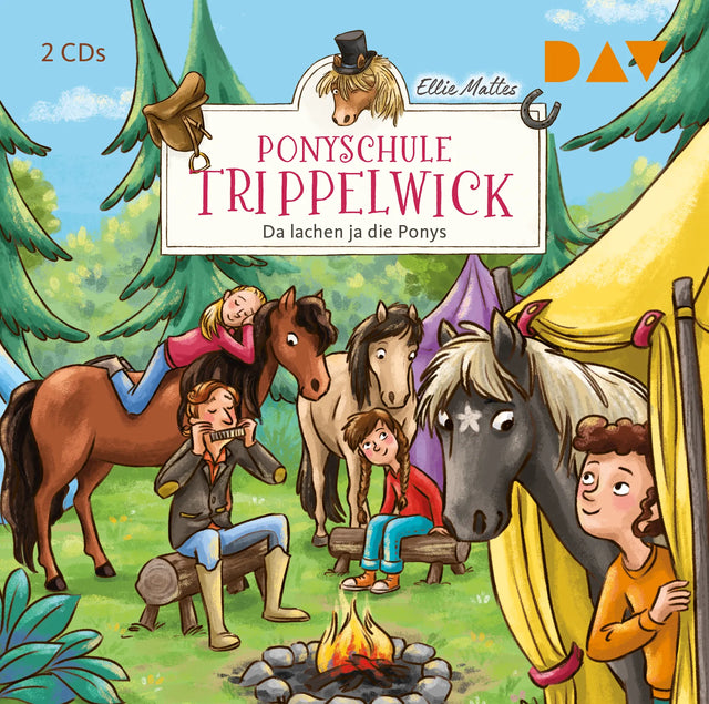 Buchcover von 'Ponyschule Trippelwick – Teil 5: Da lachen ja die Ponys' - Hörbuch (CD) von Ellie Mattes