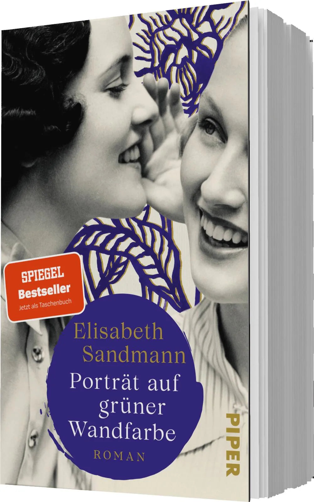 Elisabeth Sandmann - Porträt auf grüner Wandfarbe