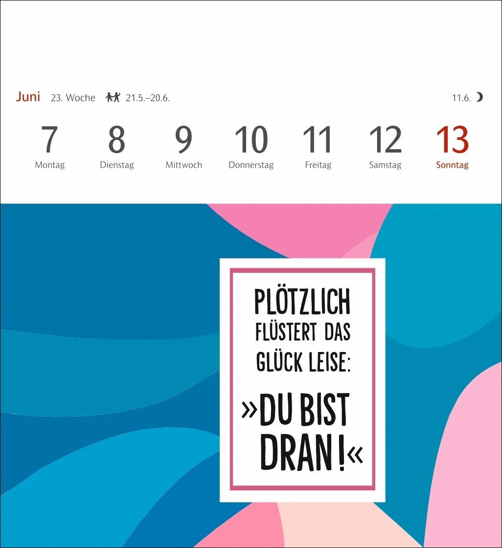 Positive-Sprüche-Kalender Postkartenkalender 2027 - mit 53 Postkarten – Ansicht