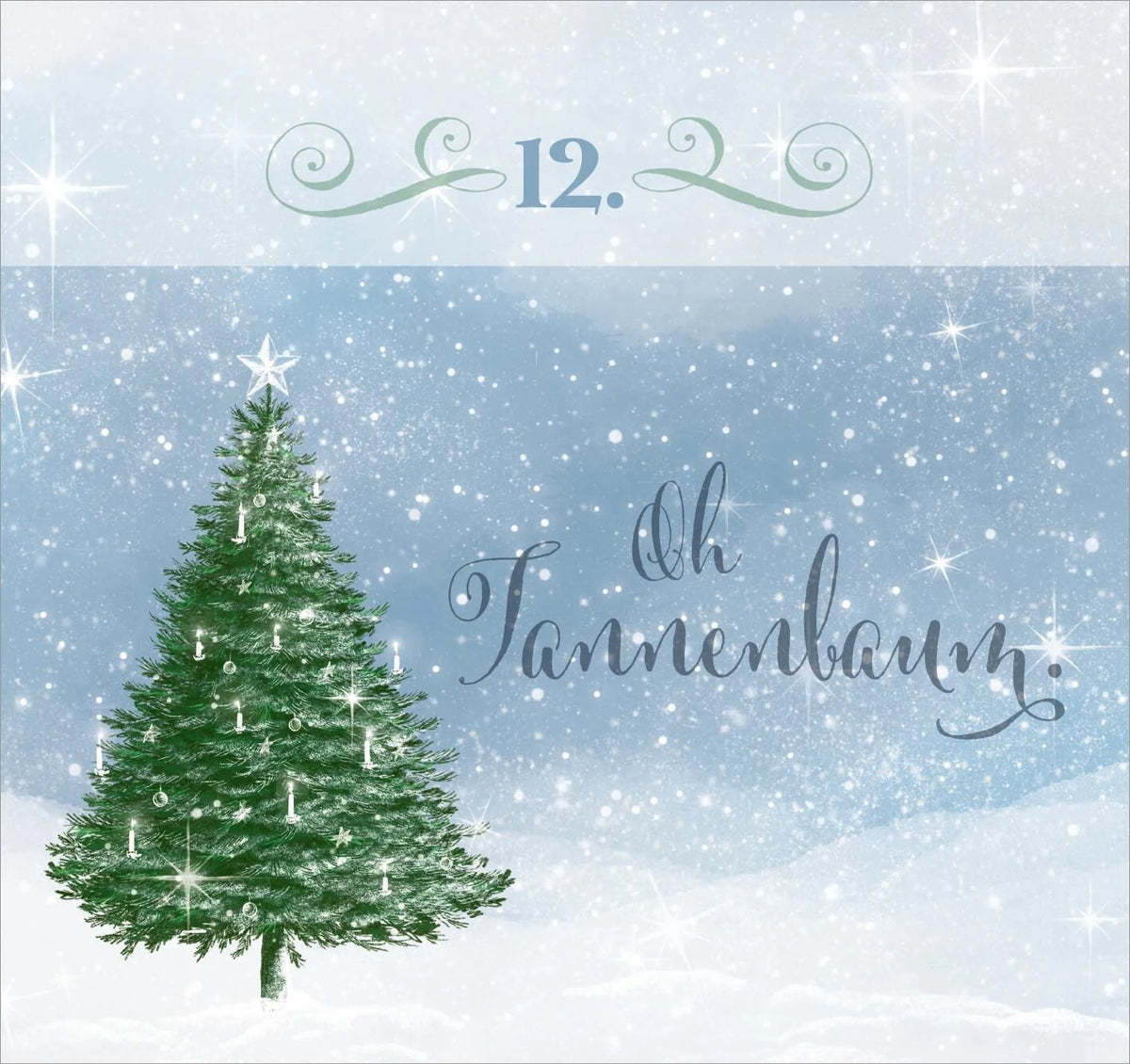 Postkarten-Adventskalender. Weihnachten ist, wenn das Herz nach Hause kommt – Ansicht