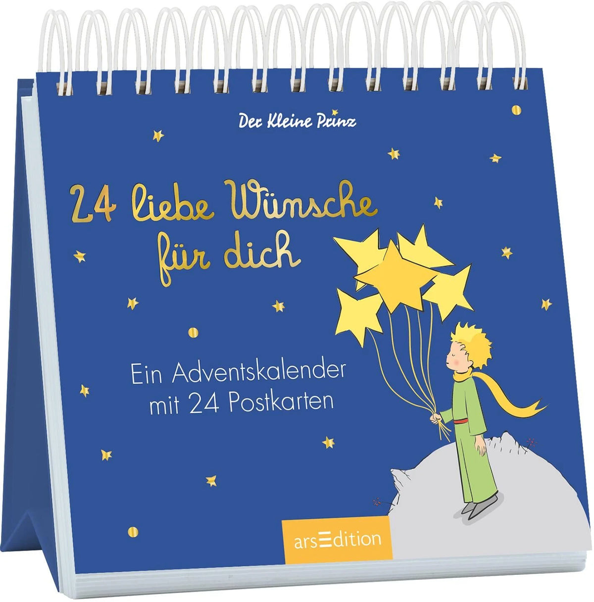 Adventskalender: Postkarten-Adventskalender. Der Kleine Prinz. 24 liebe Wünsche für dich