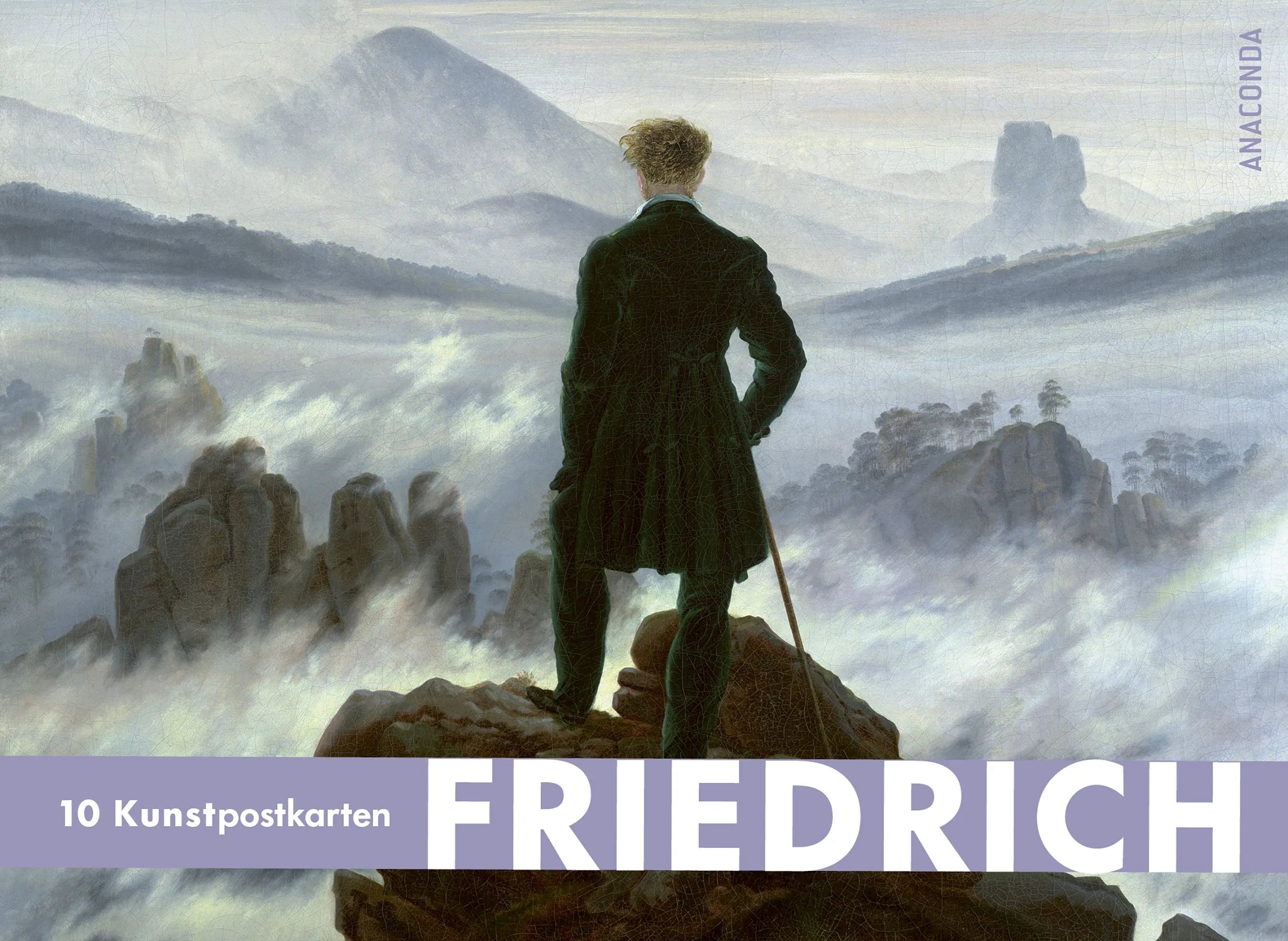 Cover: Postkarten Großformat Caspar David Friedrich (Taschenbuch)