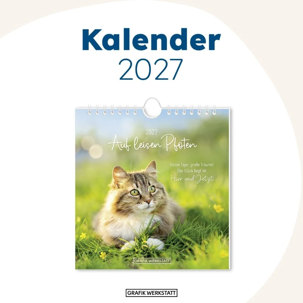 Postkartenkalender 2027 Auf leisen Pfoten – Ansicht