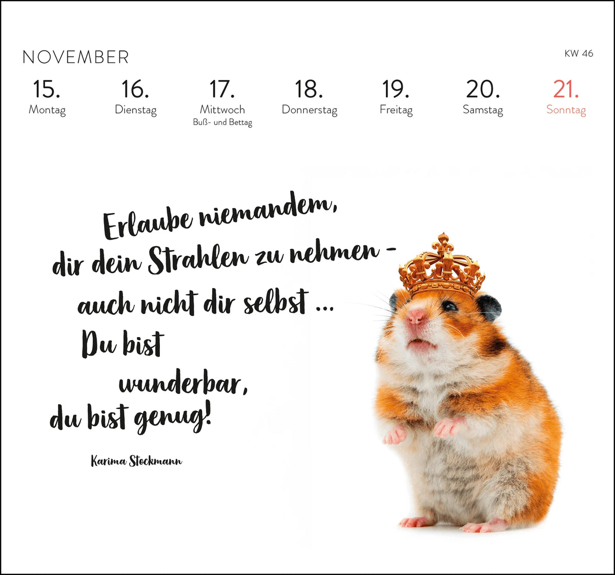 Postkartenkalender 2027: Eine kleine Umarmung für jeden Tag – Ansicht