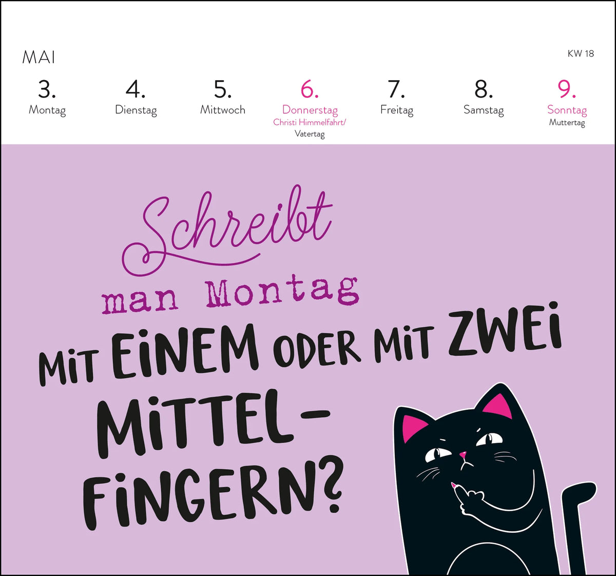 Postkartenkalender 2027: Falls mich jemand sucht: Ich bin im Eimer – Ansicht