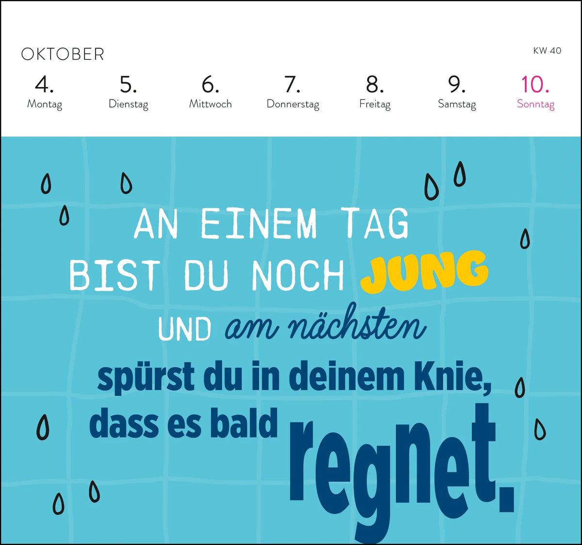 Postkartenkalender 2027: Falls mich jemand sucht: Ich bin im Eimer – Ansicht