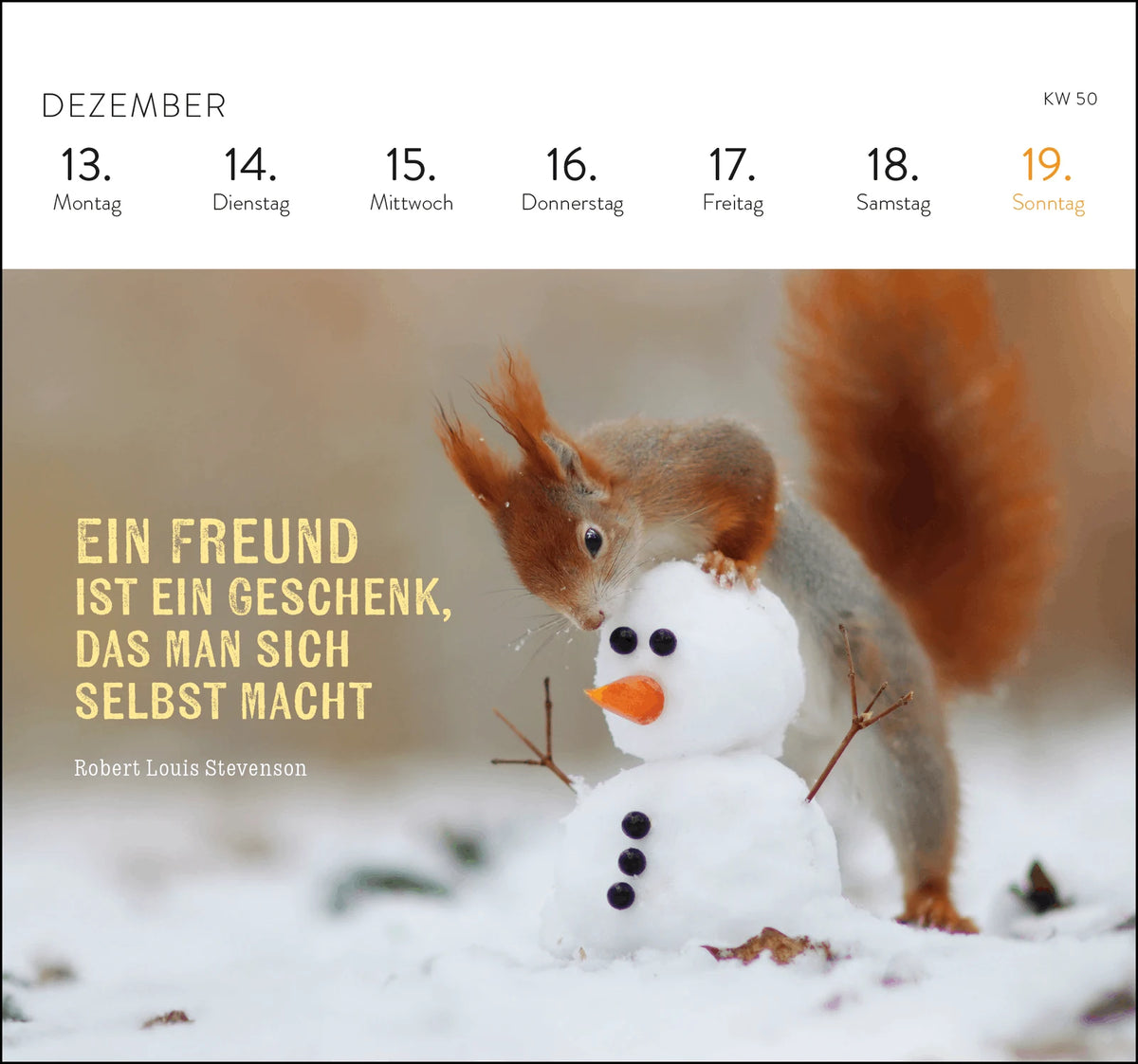 Postkartenkalender 2027: Kleine Glücksbringer für dein Jahr – Ansicht