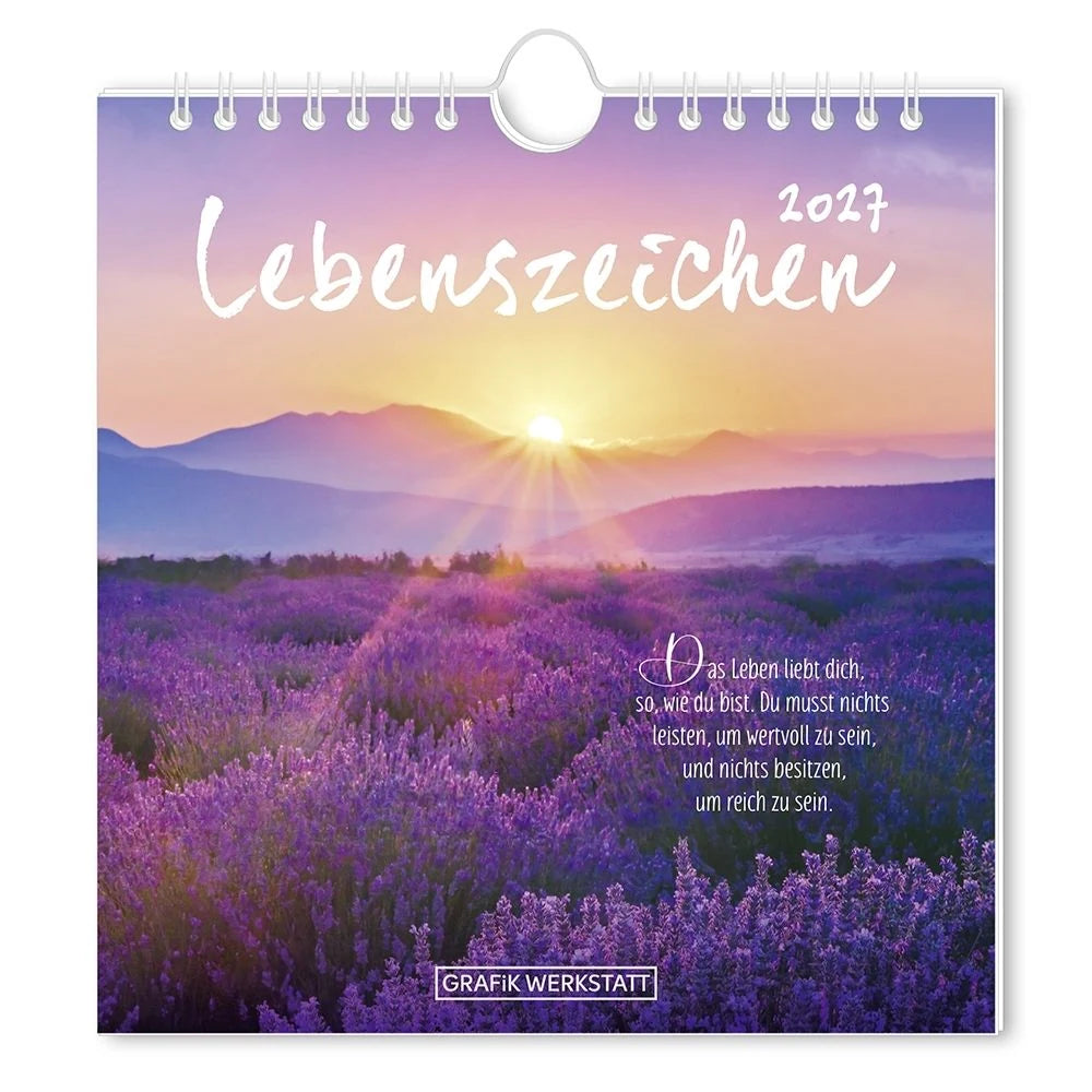 Postkartenkalender: Postkartenkalender 2027 Lebenszeichen