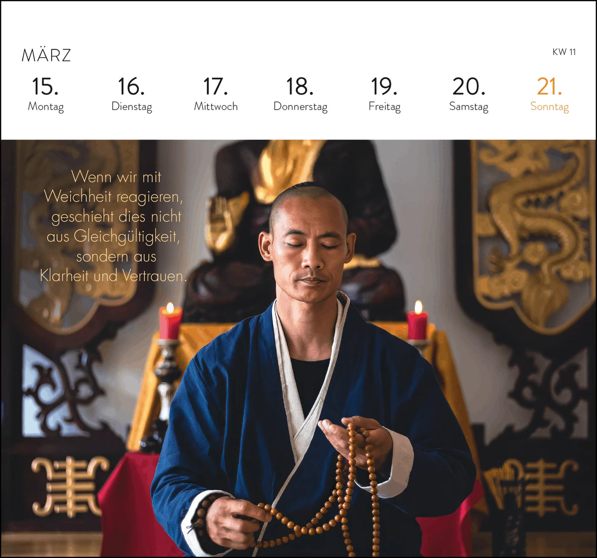 Postkartenkalender 2027: Shaolin Spirit – Ansicht