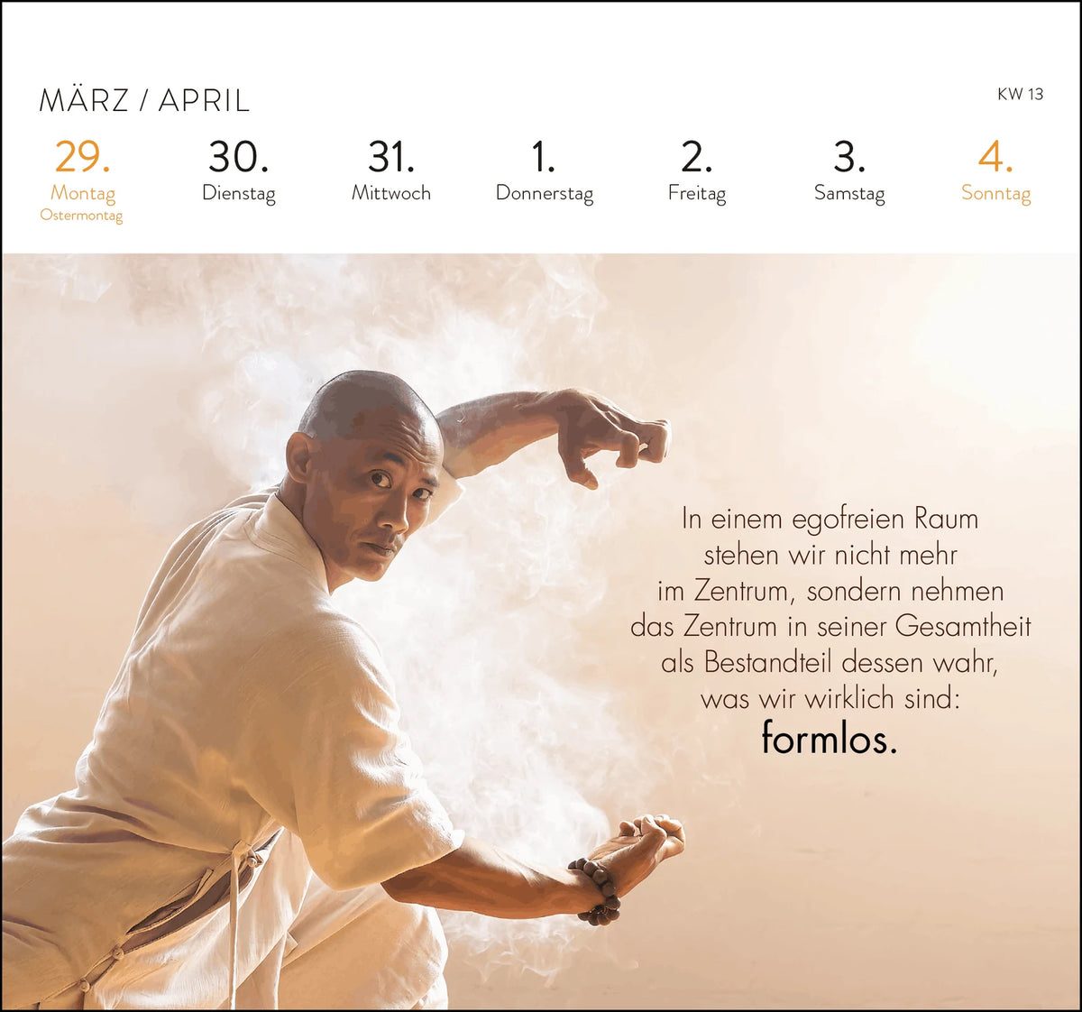Postkartenkalender 2027: Shaolin Spirit – Ansicht