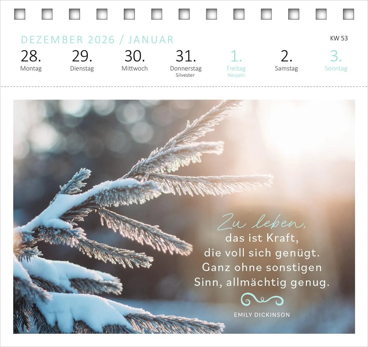 Postkartenkalender 365 Tage Sonne im Herzen 2027 – Ansicht
