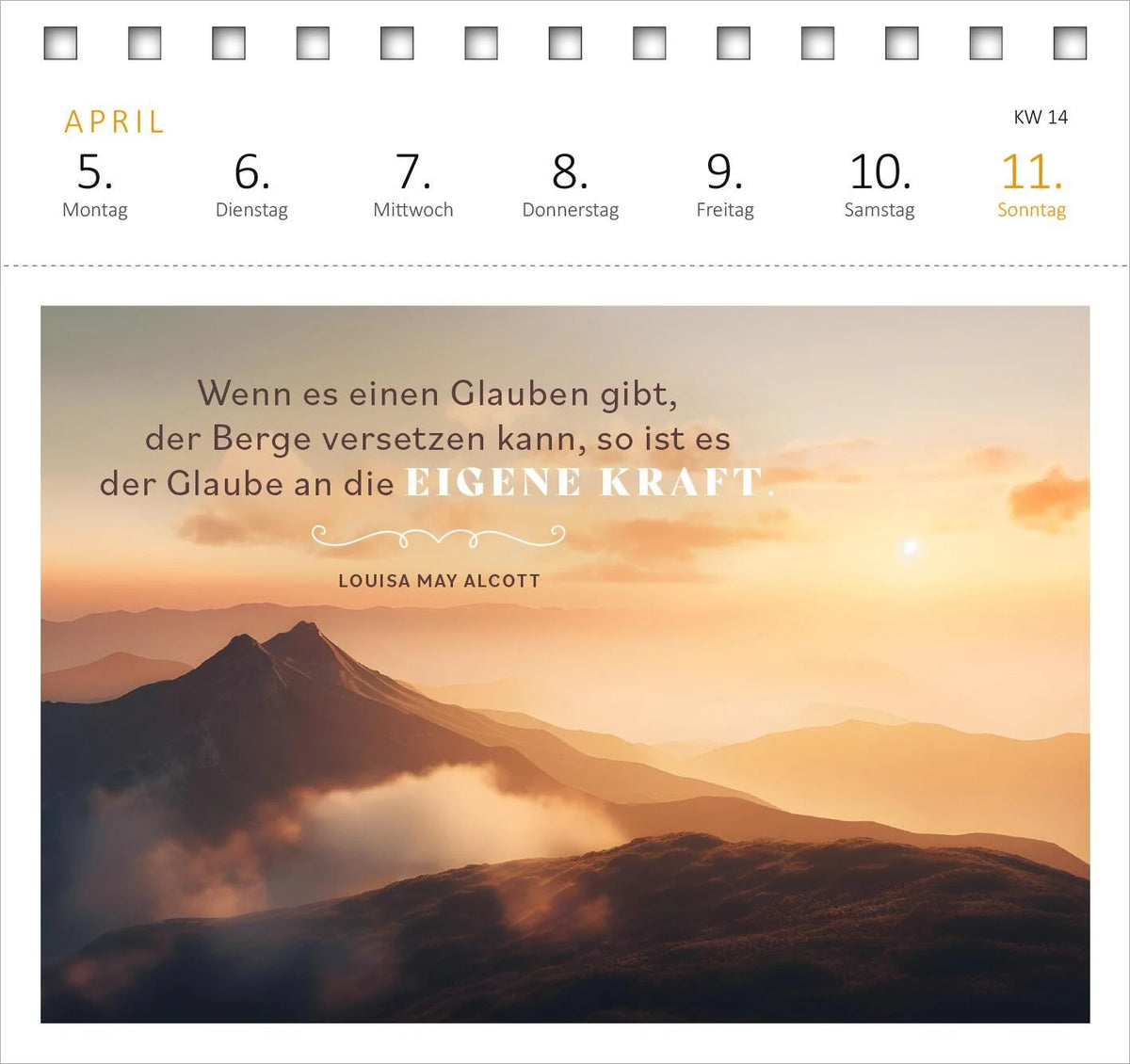 Postkartenkalender 365 Tage Sonne im Herzen 2027 – Ansicht