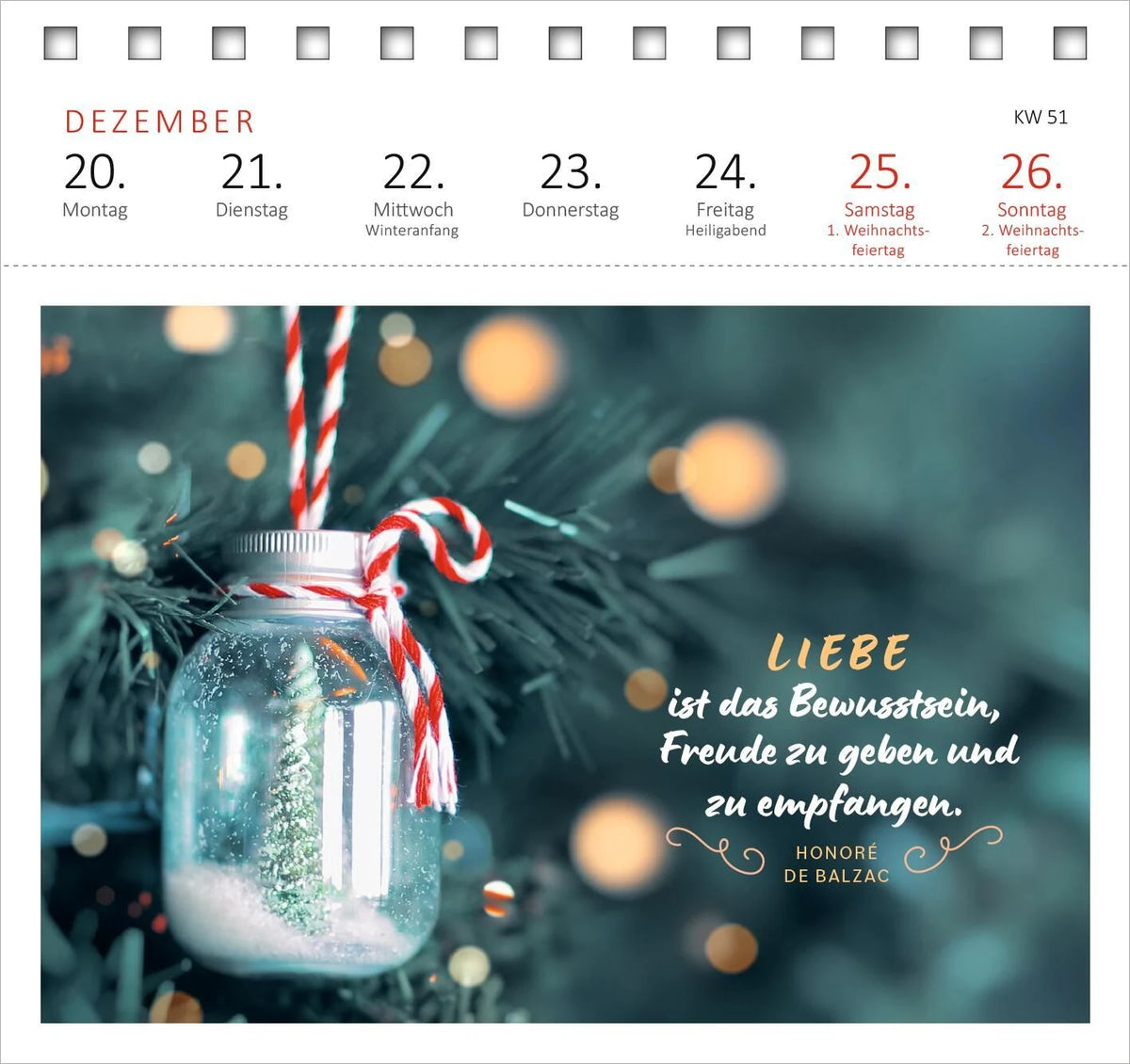 Postkartenkalender 365 Tage Sonne im Herzen 2027 – Ansicht