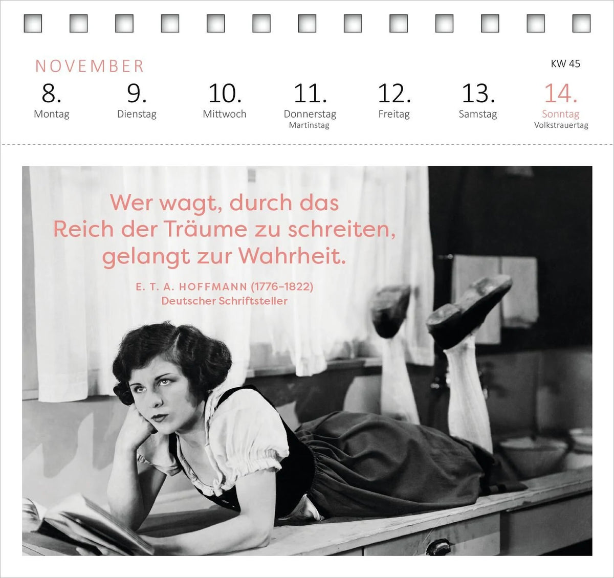 Postkartenkalender Der Literaturkalender 2027 – Ansicht