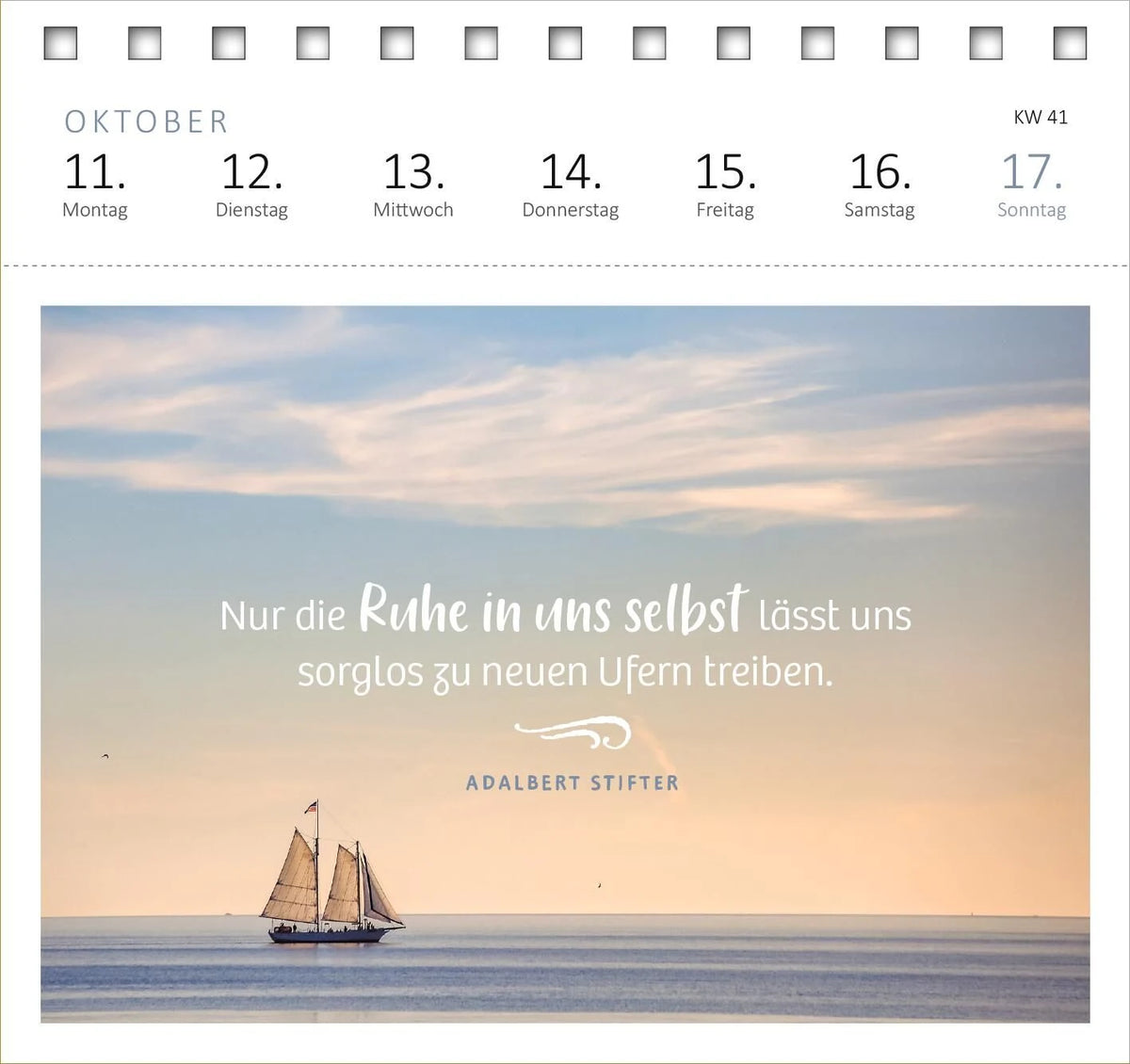 Postkartenkalender Innere Stärke 2027 – Ansicht