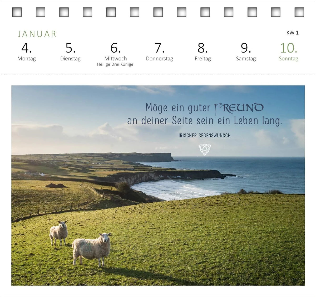 Postkartenkalender Irische Segenswünsche 2027 – Ansicht