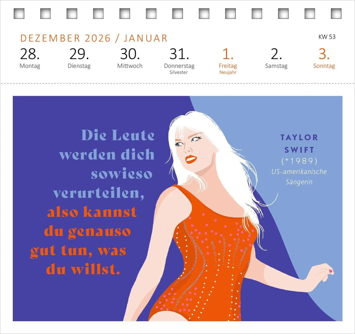 Postkartenkalender Kluge Frauen, die unsere Welt inspirieren 2027 – Ansicht