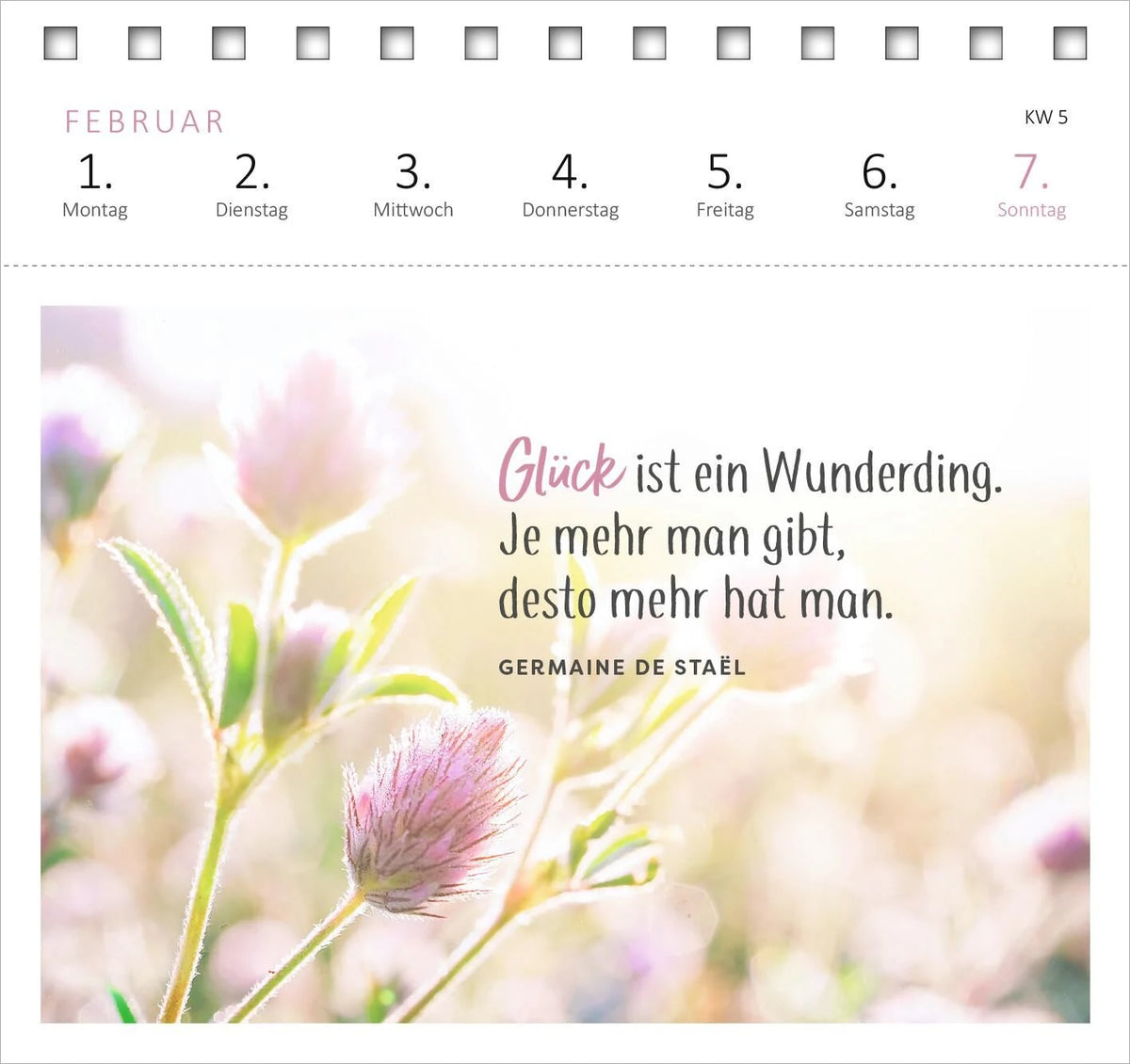 Postkartenkalender Lebensweisheiten 2027 – Ansicht